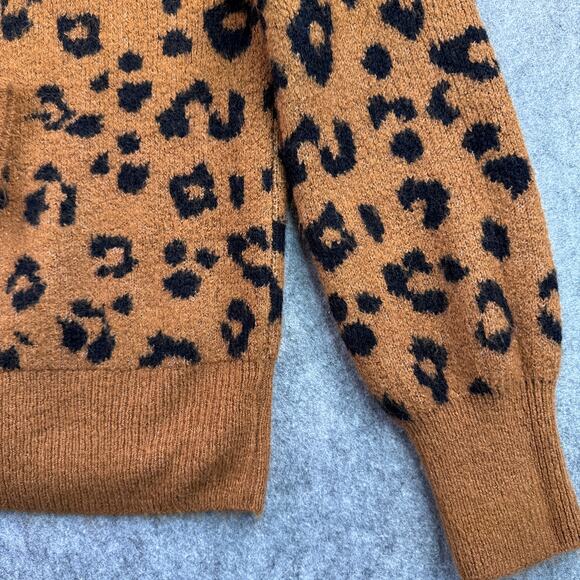 Old Navy Women's Oversized XS Leopard Carmel/Black Cardigan - Picture 8 of 8